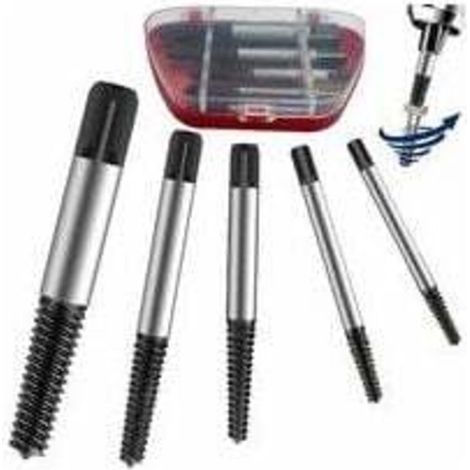 extractores de tornillos dañados, puntas extractoras de tornillos rotos de 3 mm a 18 mm, destornilladores desgastados, extractores helicoidales, para quitar fácilmente tuercas, tornillos o pernos roto