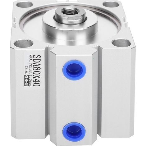 SDA80X40 Schlanker Edelstahl-Luftzylinder, pneumatische Komponenten, 80 mm Bohrung, 40 mm Hub (1/5)