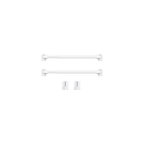 Tringle à rideau extensible 40-60cm – Plastique blanc – 2 crochets auto-adhésifs – Installation facile sans perceuse (1/5)