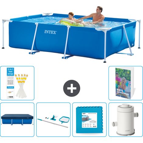 Rechteckiger Frame Pool - 260x160x65 cm - 7-teilig S17