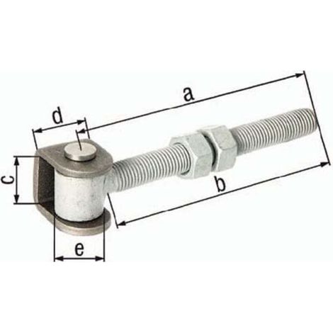 GAH Paumelle de porte 144x138x37x30mm STA brut - 418366 (1/3)