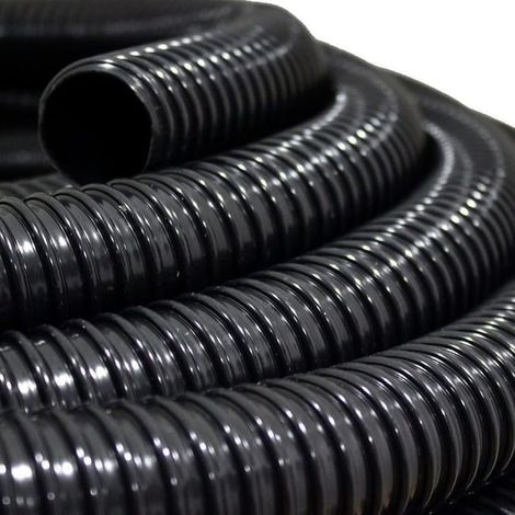 Tuyau spiralé pour bassin Ø 40 mm, longueur 10 mètres, flexible et résistant, idéal pour filtration et pompe, tube enroulable, diamètre 40 mm, 10 m (1/2)