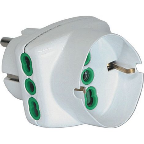 Fme Art.82.230 Adattatore Schuko+2P+T Bip+Schuko - 5 Pz (1/2)