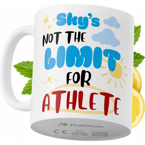 Lustiger Becher für Sportler – ideal für Kaffee und Tee. Witziges Design mit witzigem Spruch. Perfekt für Geburtstage, Namenstage, Feiertage und besondere Anlässe. Hochwertiger Becher für Zuhause, Bür
