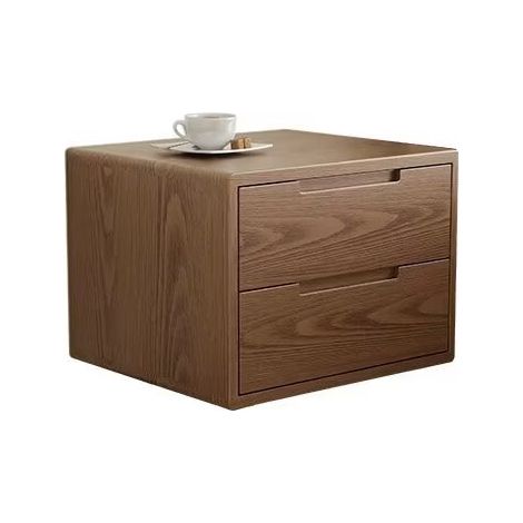Tables de Chevet, Table D'appoint avec Rangement, pour Chambre à Coucher, Salon,(Modèle d'atterrissage,Couleur noyer) (1/2)