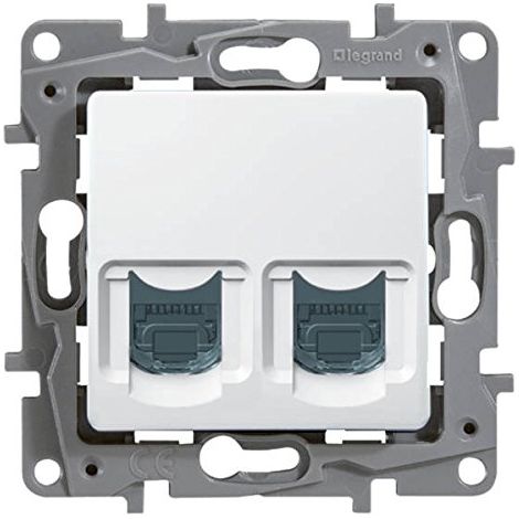 LEGRAND 664776 LOT DE 2 PRISES RJ45 CATÉGORIE 6STP