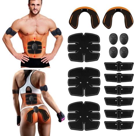 15PCS Appareil de Musculation Fitness Hanche Abdominale Bras Entraîneur Muscle Stimulation Fesses Levage