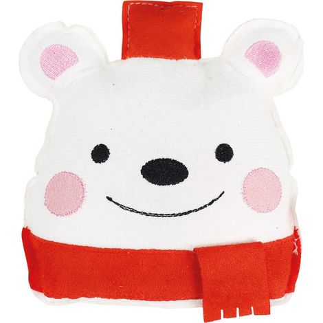 Jouet sonore en faux daim pour chiens modèle Polar Bear