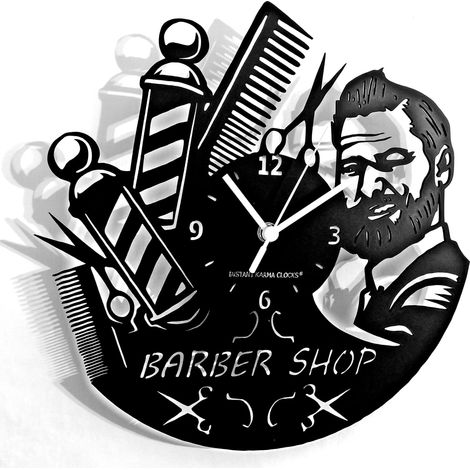 Instant Karma Clocks Orologio da Parete Barber Shop Barbiere Parrucchiere Barba Salone Bellezza (1/5)