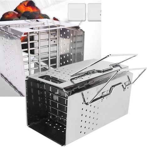 Barbecue de camping extérieur, en acier inoxydable épais, réchaud à charbon pliable, barbecue portable, chauffage (1/5)