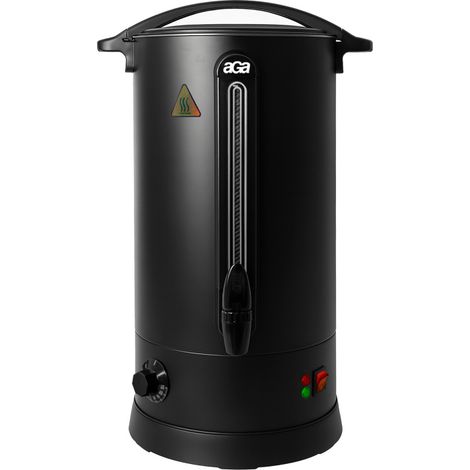 Aga Glühweinkocher 20 l Schwarz  Einkochautomat aus Edelstahl Glühweinkessel Glühweinautomat Heißgetränkeautomat Heißwasserspender