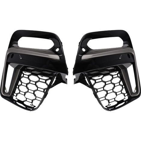 Protector de marco de rejilla para faros antiniebla delanteros para X3 G01 X4 G01 G02 G08 2018-2020 (con orificio para faro antiniebla) (1/2)