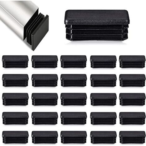 40 x 30 mm Bouchons à lamelles, Insert de conduit de clôture pour chaises à poteaux tubulaires et meubles 40 pièces (1/5)