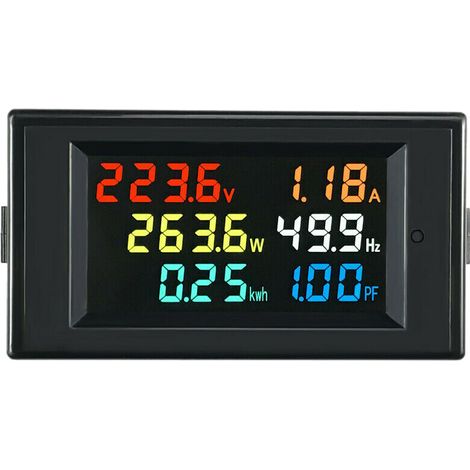 6-in-1 AC-Monitor D69-2058 AC Digital Spannung Strom Frequenz Leistungsfaktor Leistungsmesser (1/5)