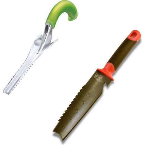 Ergonomischer Unkrautstecher + Handgeführtes Bodenmesser - Hochwertige Werkzeuge - Graben/Unkrautstechen - Unkraut leichter und schneller entfernen (1/5)