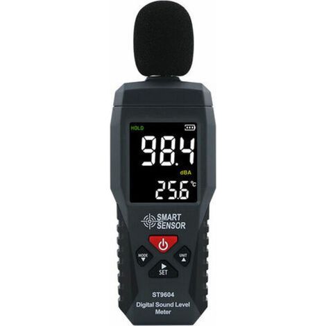 Enregistreur de Niveau Sonore Testeur du Bruit Sonomètre Audionumérique Sonomètre 30-130dB Luxmètre (1/4)