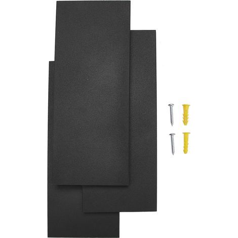 Luminaire mural LED moderne 12W, applique décorative blanc chaud pour chambre (noir) (1/5)