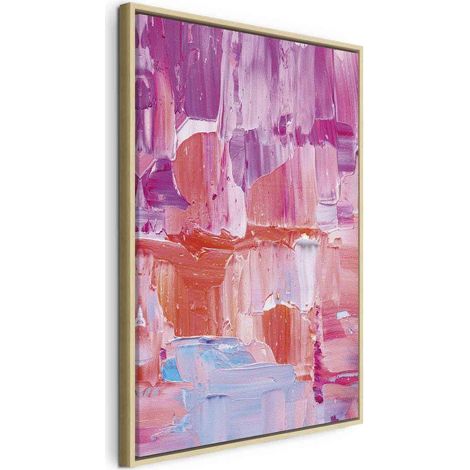 Quadro moderno artgeist rosa 80x120 cm tela resistente