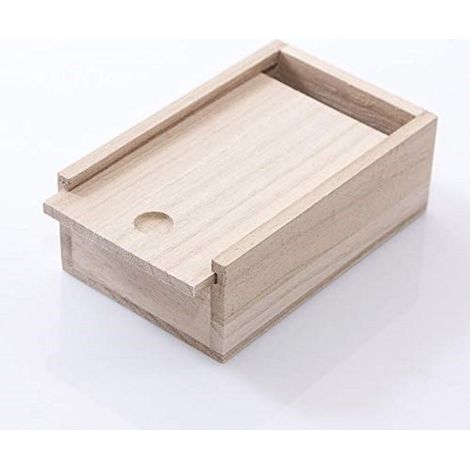 TrAdE Shop Traesio - Set 2pz Scatole Baule Legno Portagioie Rettangolare 17x7.5x5cm Cofanetto Minuterie -