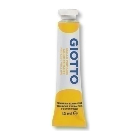 TEMPERA GIOTTO 12 ml (tubo)  AMARILLO BA - Pack de 6 unidades