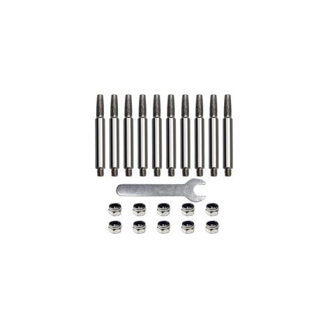 (10 pièces) Aiguiseur de tronçonneuse, affûteur pour affûteur de chaîne de tronçon, affûteur de chaîne, tronçonneuse et affûtage,4mm (1/5)
