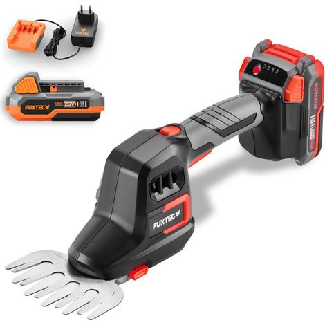 Sculpte-haie et taille-herbe sans fil 20V, système 2-en-1 avec batterie et chargeur (1/5)