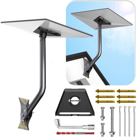 Gen 3 Halterung für Starlink, verstellbares Wand-/Dachmontage-Set, kompatibel mit der V3 Starlink Standardantenne [Inklusive Aluminium Gen 3 Rohradapter]