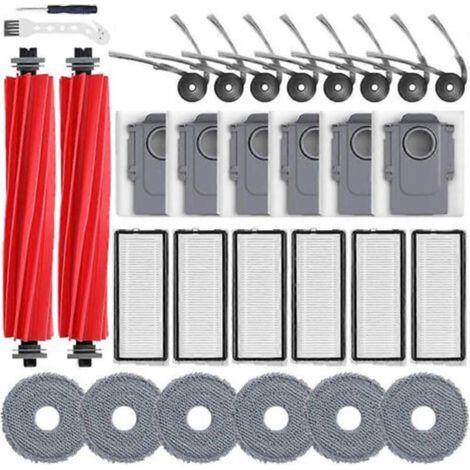 Zubehör für die Saugroboter Roborock QV 35A, QV 35S, QR 598 und QR 798: Hauptbürsten, Seitenbürsten, Filter,