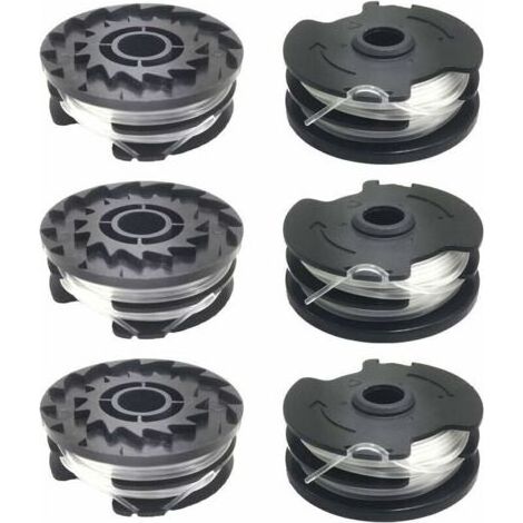 Lot de 6 bobines de fil de rechange pour coupe-bordure LIDL Parkside PRTA 20-Li A1, B2, C3, PRT 550 A1, A3, PRT 300 A1..DEBUNS (1/4)
