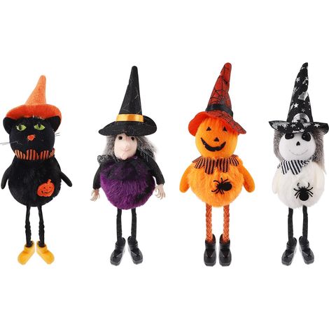 4-teilige Halloween-Dekoration, Geisterpuppen-Anhänger,