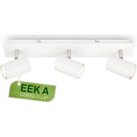 Briloner Isil A Lampada da soffitto a LED, CEE A sorgente luminosa, orientabile, lampadina sostituibile, bianco, 45 x 8 x 12,3 cm (1/5)