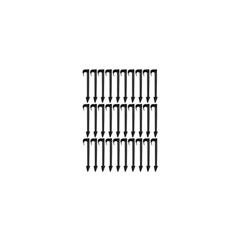 Lot de 50 piquets de fixation pour tuyaux d'irrigation 16mm Matériau PE résistant à la corrosion Conception à pointe pour insertion facile (1/5)