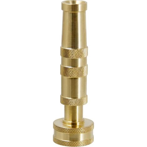Embout de tuyau d'arrosage en laiton massif, embout réglable à torsion, lot de 1 embout de tuyau d'arrosage robuste en laiton (1/5)