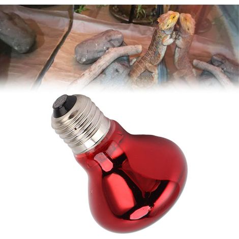 Ampoule chauffante reptile spot E27 100W 220‑240V pour amphibiens et serpents, lumière douce et chauffage adapté (1/5)