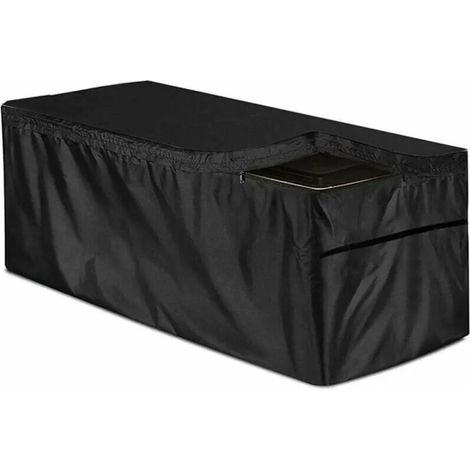 Housse de coffre de rangement 130 x 60 x 71 cm, imperméable, idéale pour les coffres de jardin et les armoires de rangement, protège également les bancs de rangement. (1/5)