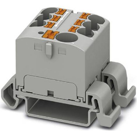 Bloc de distribution Phoenix Contact 7 voies, section de fils 10 AWG, 24A, 450 V ( Prix pour Paquet de 8 ) (1/3)