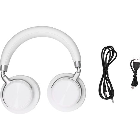 Casque sans fil Bluetooth 5.0 stéréo avec câble audio 3,5 mm pour voyages, affaires et salle de sport‑702 (sans réduction de bruit) (1/5)