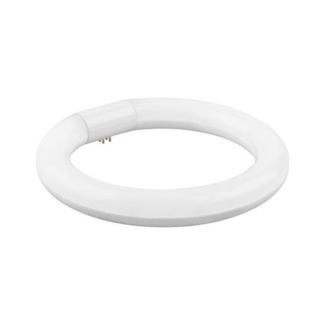 FLUORESCENTE ALUMINIO CRISTAL LED CIRCULAR T-9 32 CM 20W LUZ FRIA - 23227 (1/4)