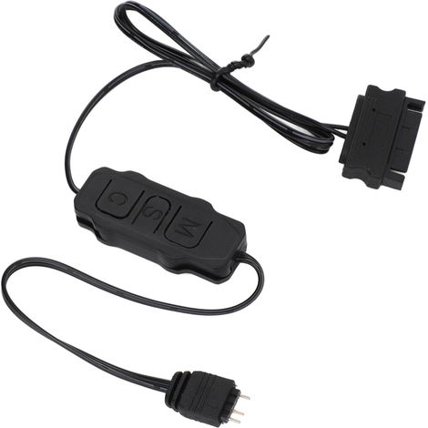 Contrôleur ARGB professionnel 5V 3 broches SATA, alimentation, télécommande pour bande lumineuse ARGB, ventilateurs et refroidisseurs PC, appareils ARGB DIY, noir (1/5)