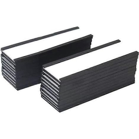 Porte-étiquettes magnétiques 4 x 1,57 pouces, lot de 20, format C, pour cartes en papier blanc, film protecteur, aimant puissant (1/5)