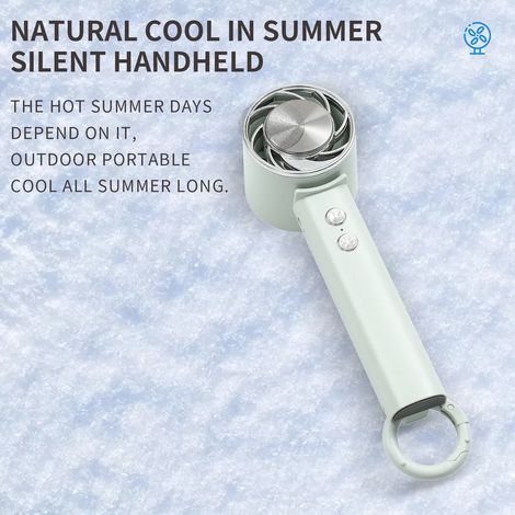 Ventilateur de cou portable INF, pliable et sans pales, rotation à 90°, blanc (1/5)