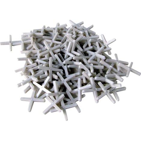 Toolland Fugenkreuz, 250 Stück, Kunststoff, Weiß, Fugenbreite 5 mm