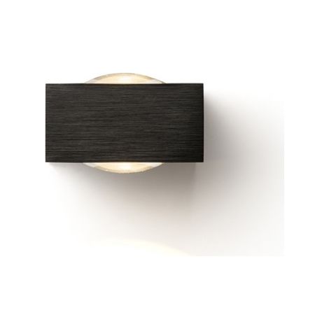 Faretto applique KORSO II da parete nero anodizzato 230V LED 2x3W 120°IP54 3000K