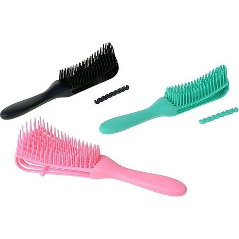 Brosse à cheveux pliable en plastique MIX