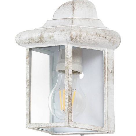 Lampada da esterno applique alluminio vetro Norvich anticato L bianco: 12cm B: 14,5 centimetri H: 22cm IP43 (1/5)