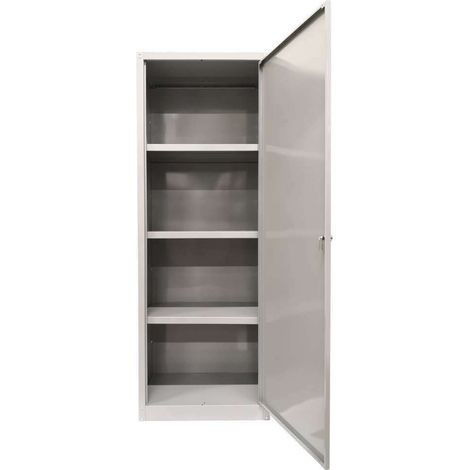 ARMADIO IN METALLO CON 3 PIANI E 1 ANTA 60 X 40 X H167 CM