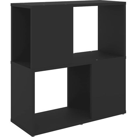 Maison Exclusive - Librería de madera contrachapada negro 60x24x6 (1/5)