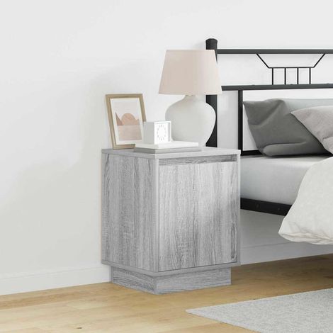 Nachttisch 2 pcs Grau 39 x 34,5 x 50 cm Holzwerkstoff