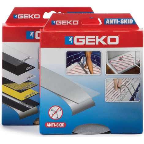5 Bandes Adhésives Antidérapantes Noires 19mmx61cm - GEKO