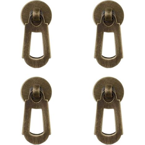 Lot de 4 petites poignées de tiroir, de fenêtre, de boîte à bijoux, de porte d'armoire, de style chinois (1/5)
